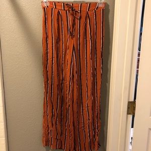 charlotte russe striped flowy pants